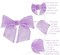 Purple Bows for Crafts 4" Lavender Bows with Twist Ties Premade Lilac Bows Pre Tied Organza Bows for Treat Bags, Easter's Day, Cake Pop,Gift Wrapping,Baby Shower,Wedding Favor -12 Counts